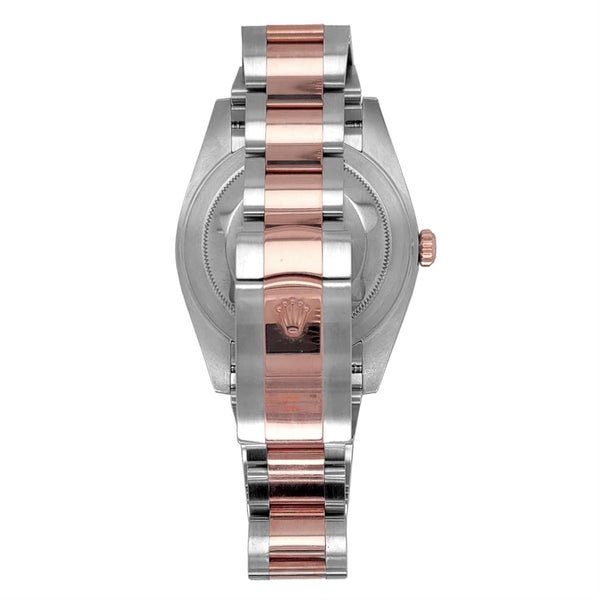 Pre-Owned Rolex Two-Tone Steel & 18K Everose Gold Datejust with 41X41 MM Grey Round Dial. W126301-Wimbledon