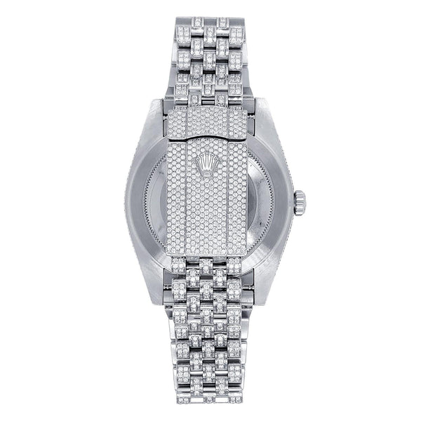 Pre-Owned Rolex Datejust Diamond Accent with 41X41 MM Turquoise Color Round Dial Stainless Steel Jubilee. 126300