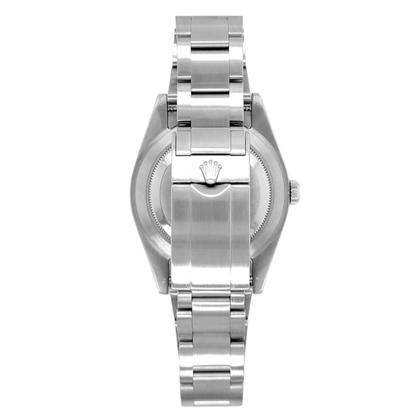 Pre-Owned Rolex Silvertone Stainless Steel Oyster Perpetual Explore with 39X39 MM Black Round Dial. 214270