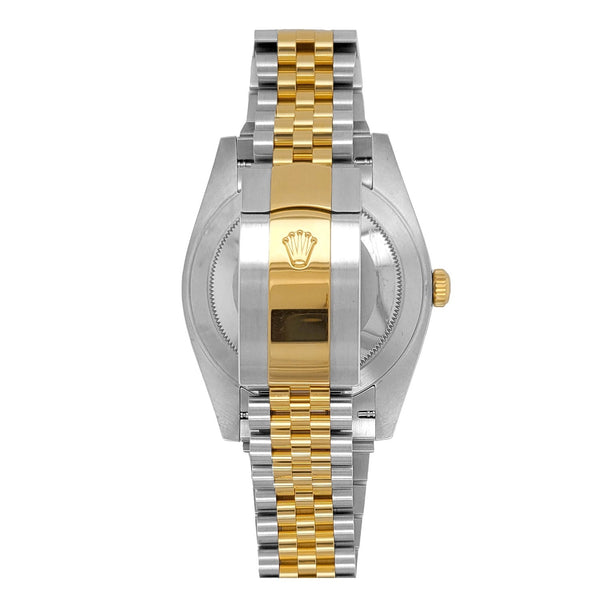 Pre-Owned Rolex Two-Tone Steel & 18K Yellow Gold Datejust with 41X41 MM Black Diamond Dial. 126333