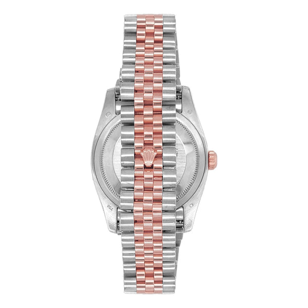 Pre-Owned Rolex 18KT Rose Gold & Steel 31MM Diamond Dial. 178341