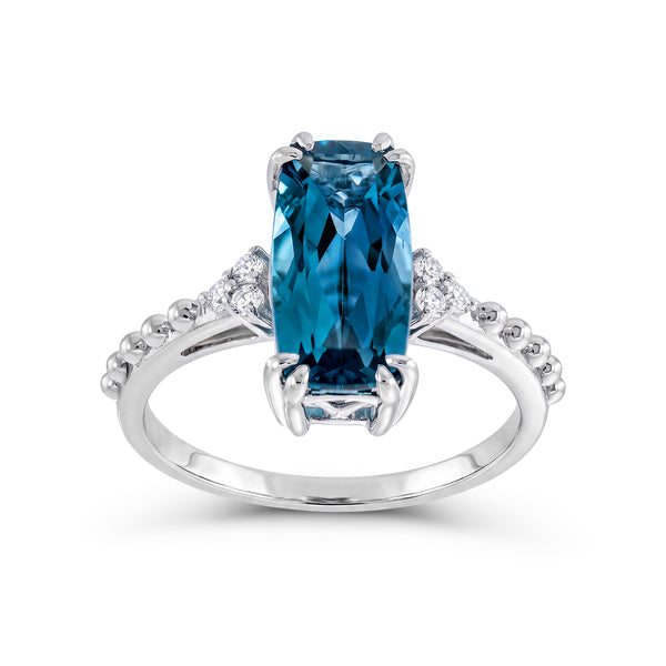 Blue London Blue Topaz Fashion Ring in 925 Silver