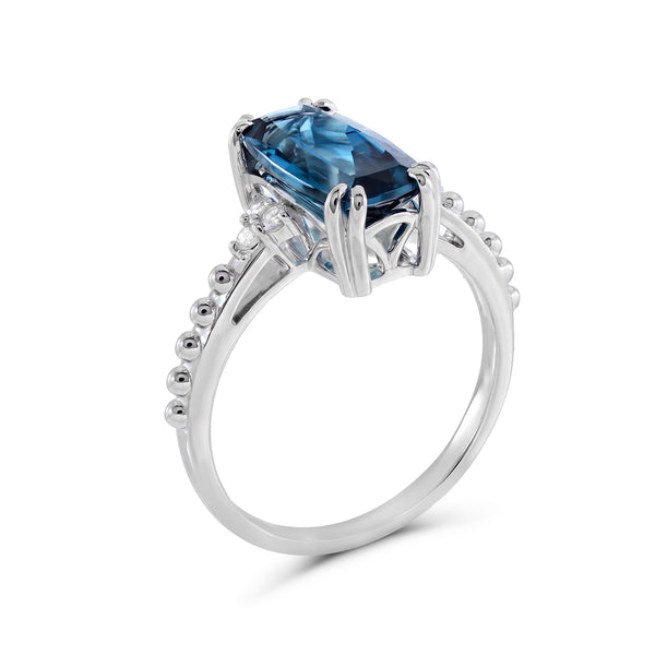 Blue London Blue Topaz Fashion Ring in 925 Silver