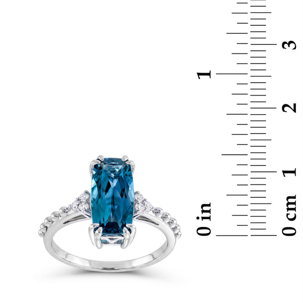 Blue London Blue Topaz Fashion Ring in 925 Silver