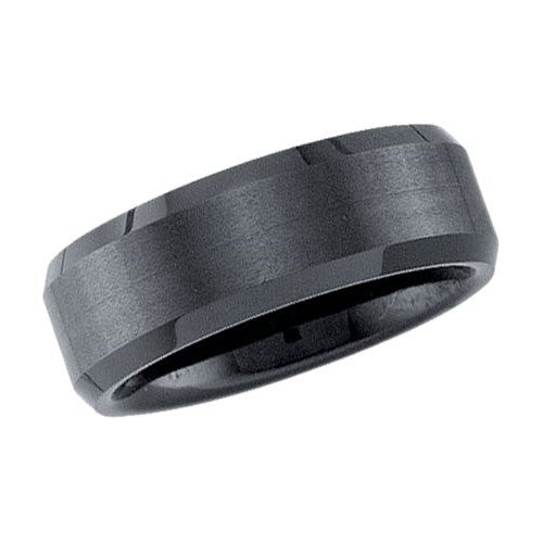 8MM Wedding Ring in Black Tungsten