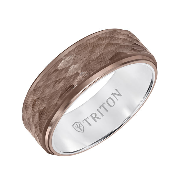 Triton 8MM Espresso Tungsten Wedding Band. Size 10