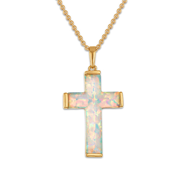 White Opal Fashion Pendant in 925 Silver