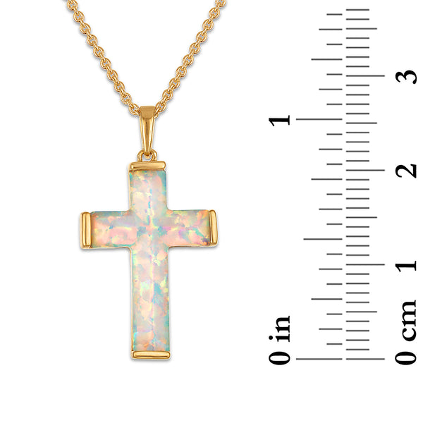 White Opal Fashion Pendant in 925 Silver