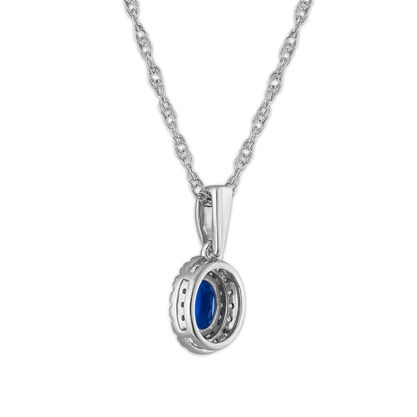 Blue Blue Sapphire Pendant in 10KT Gold