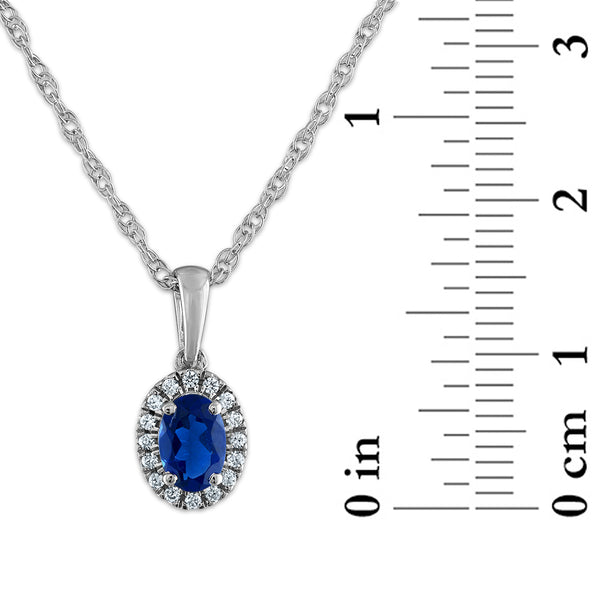 Blue Blue Sapphire Pendant in 10KT Gold