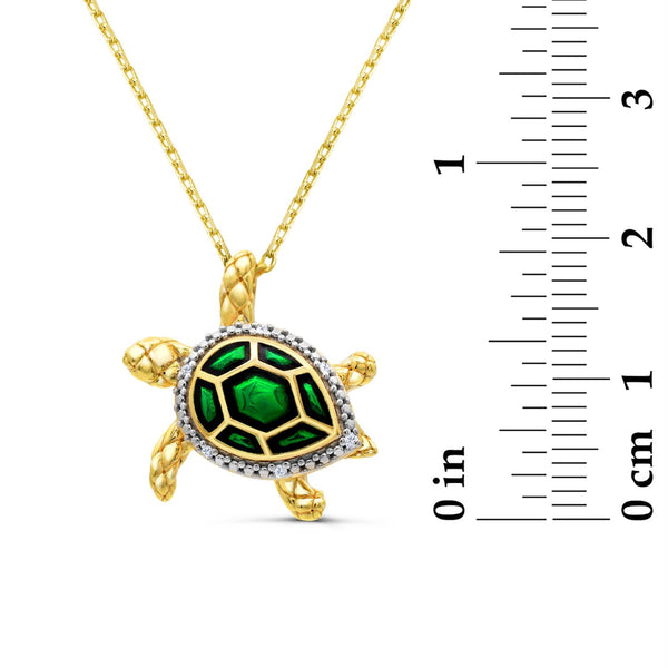 White Diamond Pendant in 925 Silver