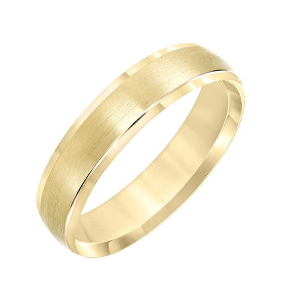 7MM Satin Finish Wedding Ring in 10KT Gold. Size 10