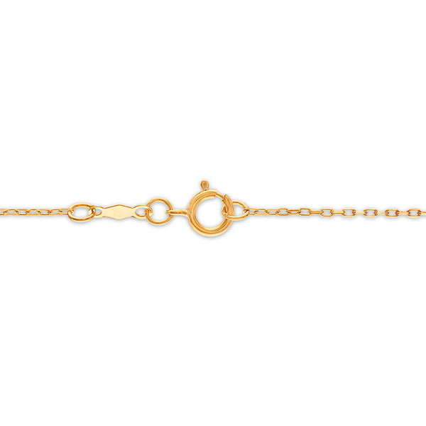 LoveSong EcoLove 8X6MM Emerald Shape Emerald and Diamond Halo 18-inch Pendant in 10KT Yellow Gold