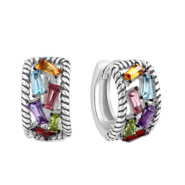 Multi Color Nvsty Fashion Earrings in 925 Silver