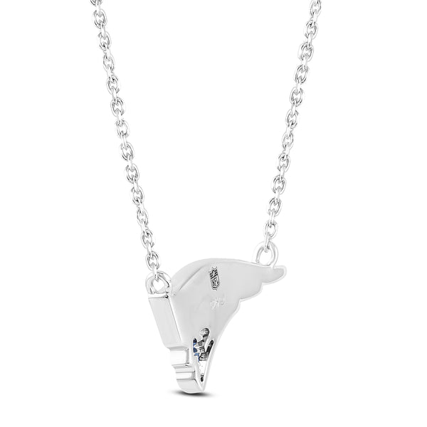 True Fans Fine Jewelry New England Patriots 18-inch Pendant in Sterling Silver