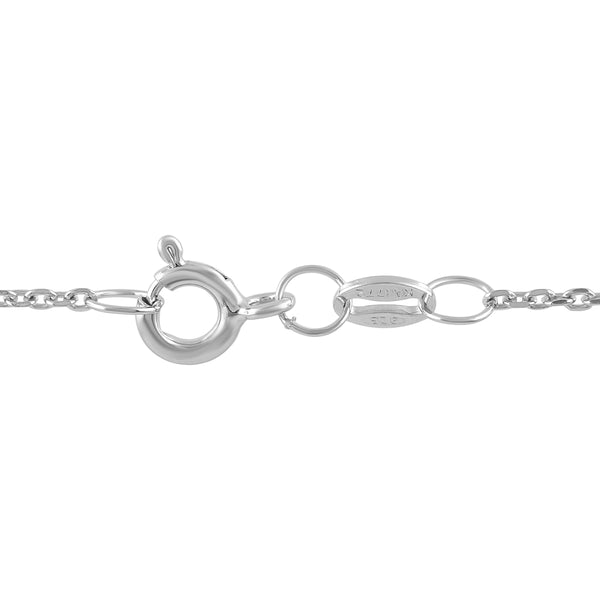 True Fans Fine Jewelry New England Patriots 18-inch Pendant in Sterling Silver