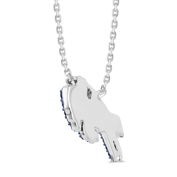 True Fans Fine Jewelry Buffalo Bills 18-inch Pendant in Sterling Silver