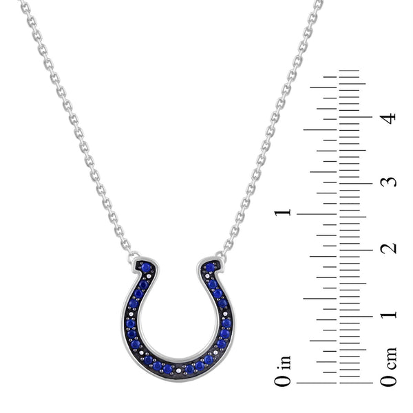 True Fans Fine Jewelry Indianapolis Colts 18-inch Pendant in Sterling Silver