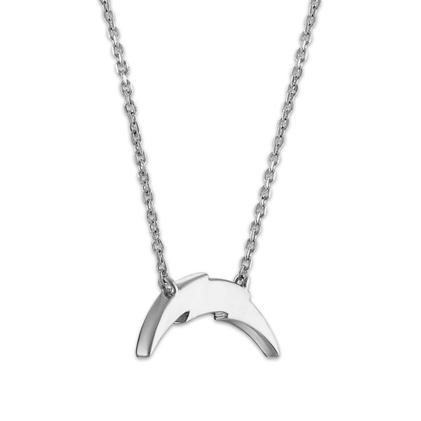 True Fans Fine Jewelry Los Angeles Chargers 18-inch Pendant in Sterling Silver