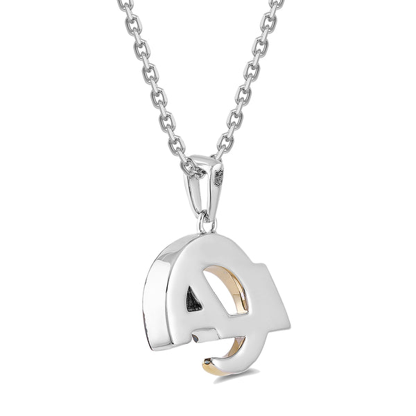 True Fans Fine Jewelry Los Angeles Rams 18-inch Pendant in Sterling Silver