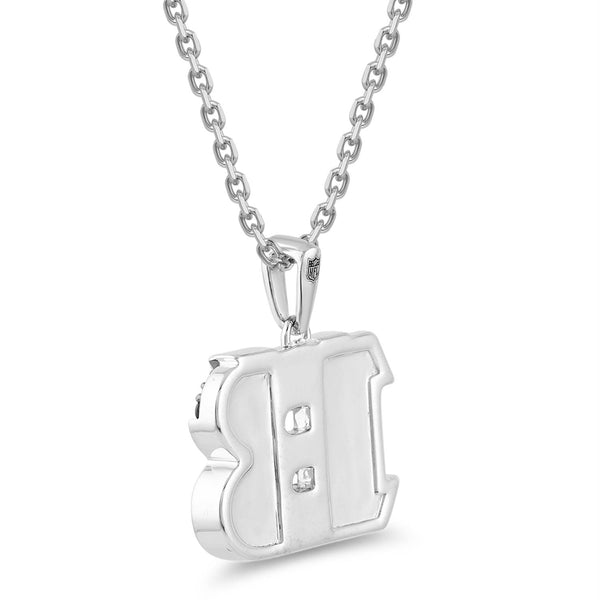 True Fans Fine Jewelry Cincinnati Bengals 18-inch Pendant in Sterling Silver