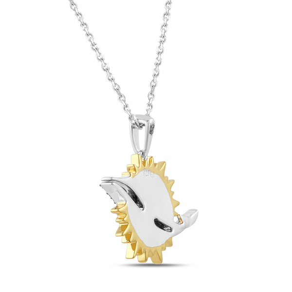 True Fans Fine Jewelry Miami Dolphins 18-inch Pendant in Sterling Silver