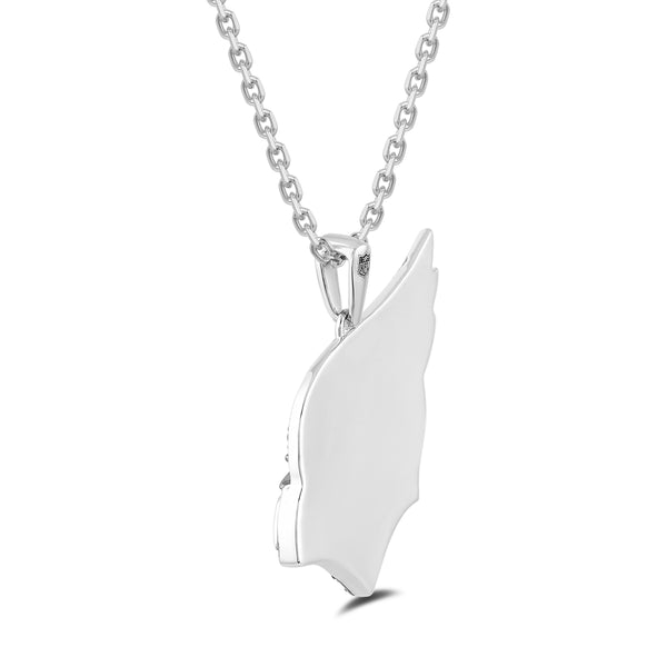 True Fans Fine Jewelry Arizona Cardinals 18-inch Pendant in Sterling Silver