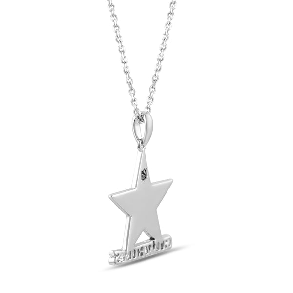 True Fans Fine Jewelry Dallas Cowboys 18-inch Pendant in Sterling Silver