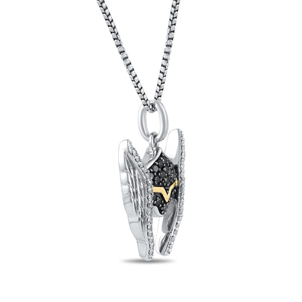 Marvel Fine Jewelry 1/4 CTW Natural Diamond 18-inch Thor Pendant in Sterling Silver