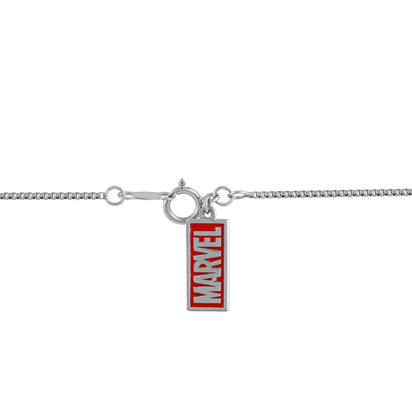 Marvel Fine Jewelry 1/4 CTW Natural Diamond 18-inch Thor Pendant in Sterling Silver