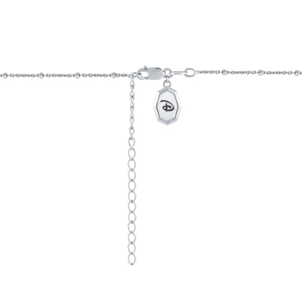 Disney Jewels Citrine, Garnet and Diamond Winnie The Pooh Pendant in Sterling Silver