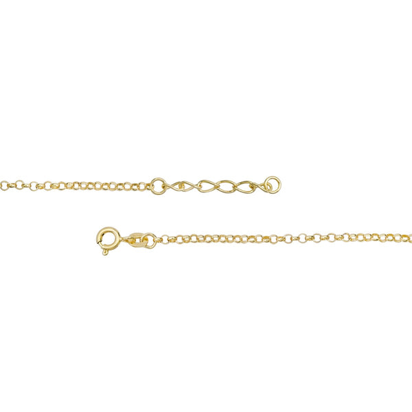 Hearts & Symbols Anklet in 925 Silver