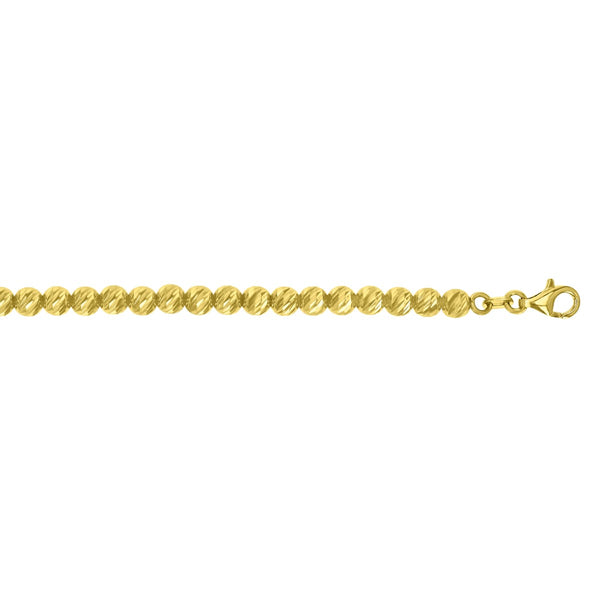 Ball (Beaded) Bracelet in 10KT Gold