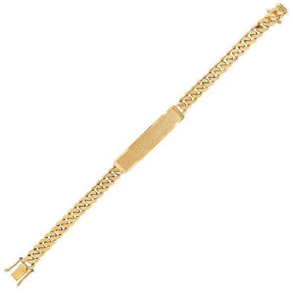 Titán by Adrian Gonzalez 8-inch Cuban Link ID Bracelet in 14KT Gold