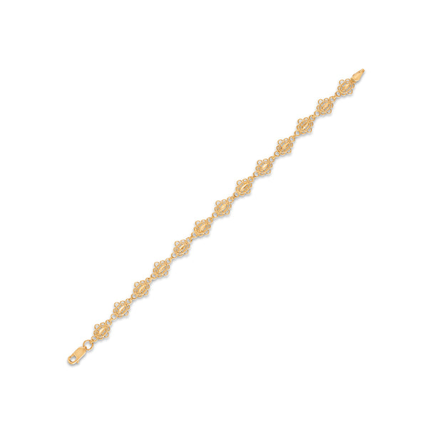 10KT Yellow Gold 7-inch Filigree Bracelet