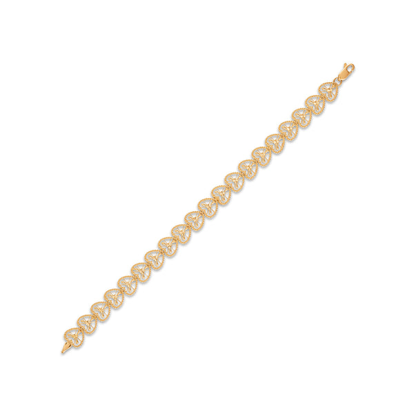 Hearts & Symbols Bracelet in 10KT Gold