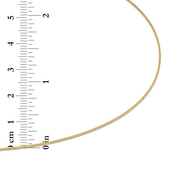 10KT Yellow Gold 24-inch 0.9MM Adjustable Box Chain