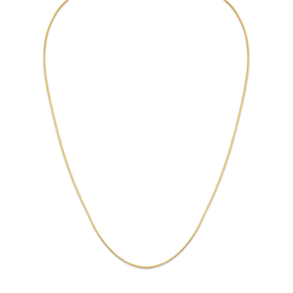 14KT Yellow Gold 22-inch 1MM Adjustable Franco Chain