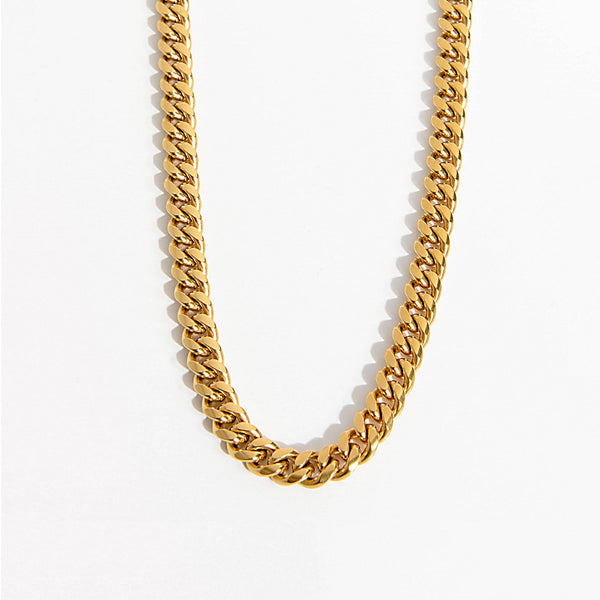 10KT Yellow Gold 24-inch 9MM Miami Cuban Link Chain
