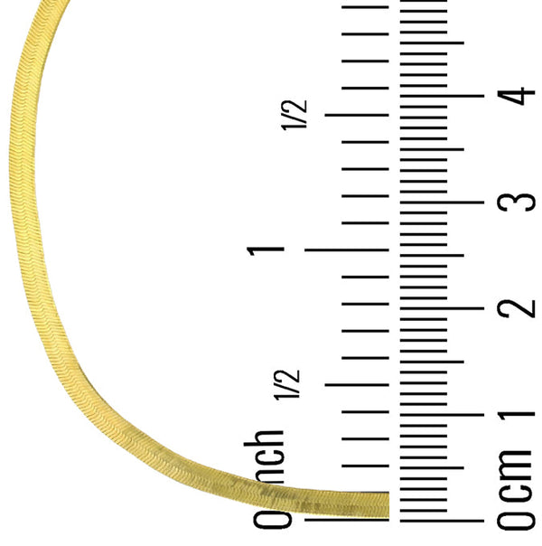 14KT Yellow Gold 18-inch 2.8MM Herringbone Chain