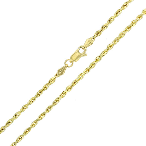 14KT Yellow Gold 24-inch 2.5MM Rope Chain