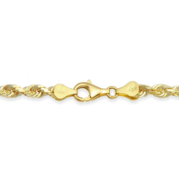 10KT Yellow Gold 22-inch 6MM Rope Chain
