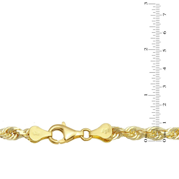 10KT Yellow Gold 22-inch 6MM Rope Chain