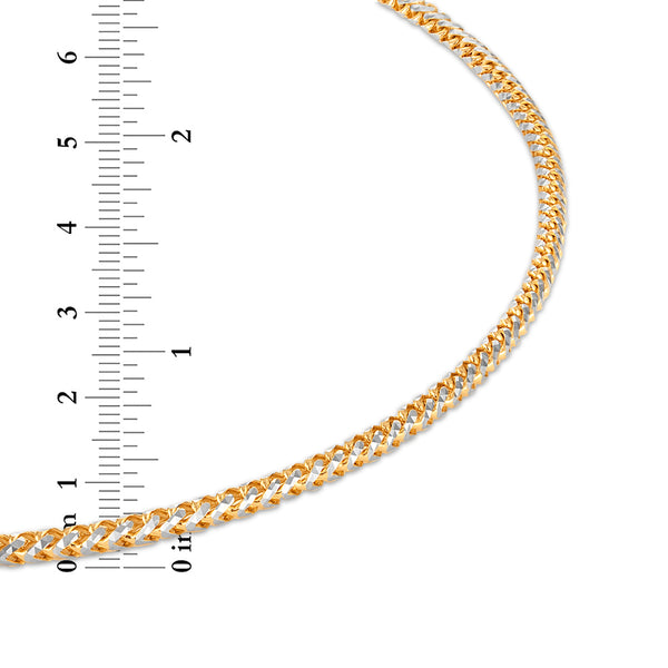 10KT Gold 20-inch 2MM Rounded Cylinder Chain