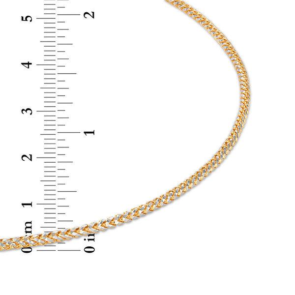 10KT Gold 22-inch 2.5MM Rounded Cylinder Chain