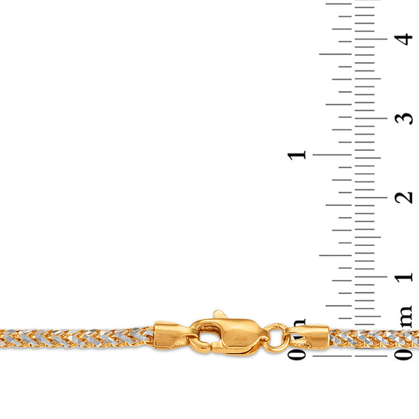 10KT Gold 22-inch 2.5MM Rounded Cylinder Chain