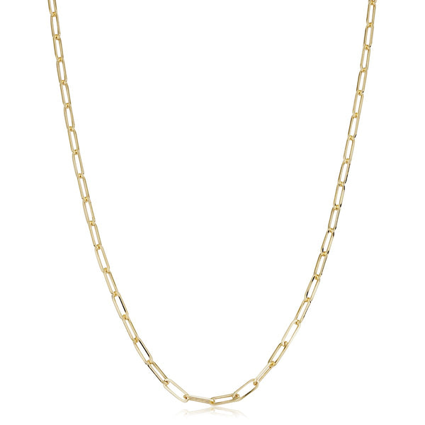 10KT Yellow Gold 18-inch 2.5MM Paperclip Chain