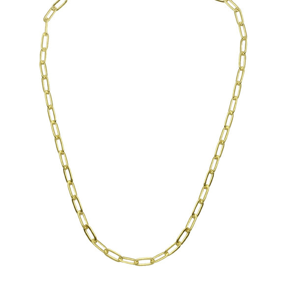 10KT Yellow Gold 22-inch 4.45MM Paperclip Chain