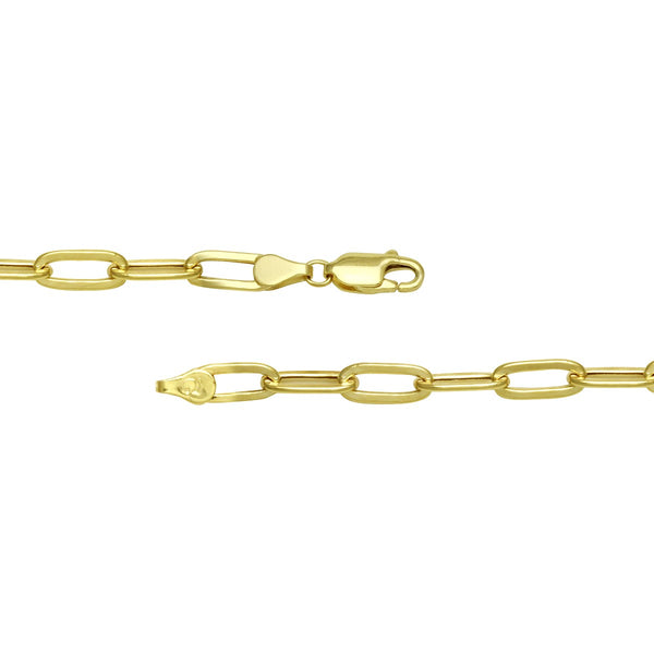 10KT Yellow Gold 22-inch 4.45MM Paperclip Chain