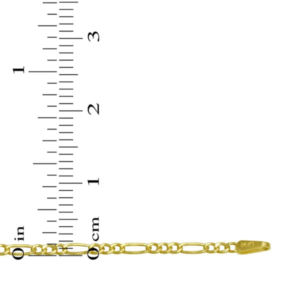 10KT Yellow Gold 18-inch 1.95MM Solid Figaro Chain
